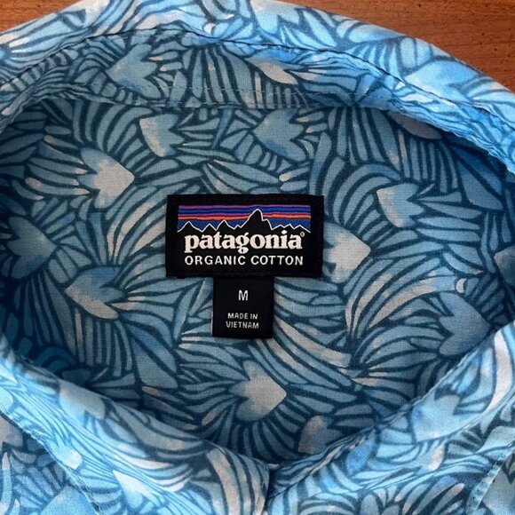 🌊 Patagonia Men’s Go To Shirt — Block Party Lago Blue (M) - Picture 8 of 10
